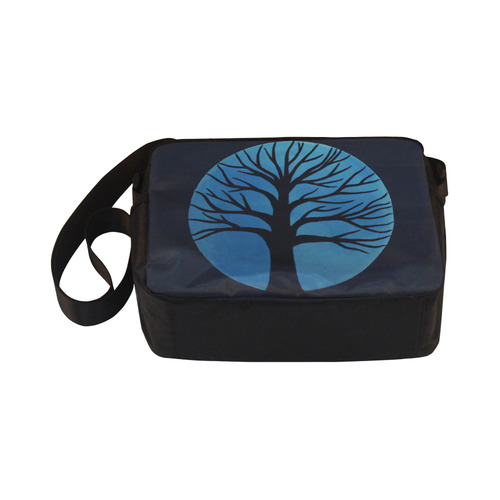 Spooky Tree (Blue) Classic Cross-body Nylon Bags (Model 1632)