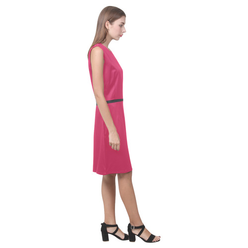 Rose Red Eos Women's Sleeveless Dress (Model D01)