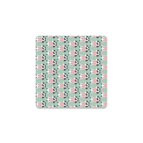 Cute Cow Pattern Square Coaster