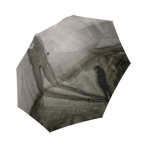 sombra en la pared umbrella Foldable Umbrella (Model U01)