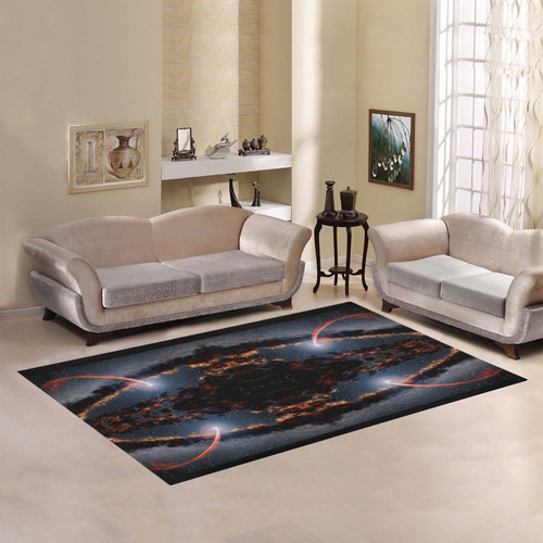 NASA: Black Hole Eating a Star Astronomy Abstract Area Rug7'x5'