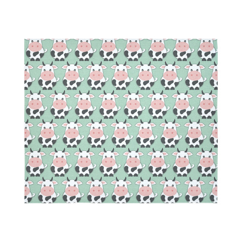 Cute Cow Pattern Cotton Linen Wall Tapestry 60"x 51"