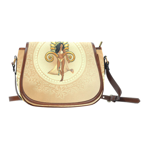 Wonderful egypt women with egypt sign Saddle Bag/Small (Model 1649) Full Customization