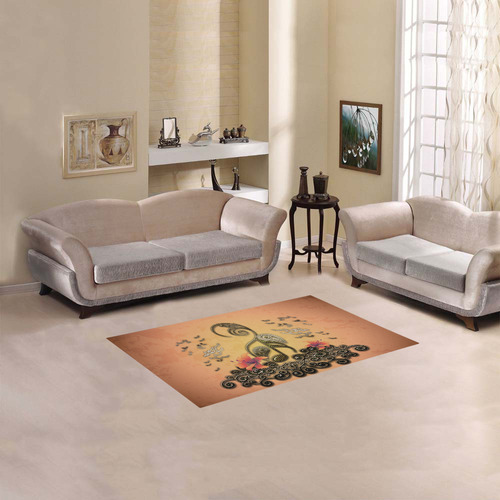 Wonderful key notes with floral elements Area Rug 2'7"x 1'8‘’