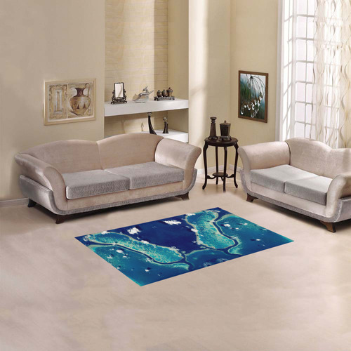 NASA: Great Barrier Reef Coral Abstract Area Rug 2'7"x 1'8‘’