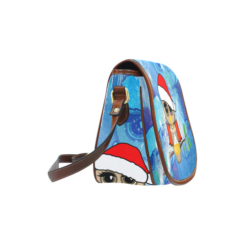 Christmas owls Saddle Bag/Small (Model 1649) Full Customization