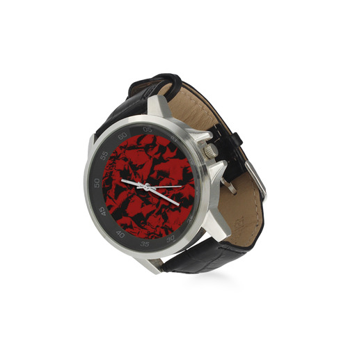 arruga red watch Unisex Stainless Steel Leather Strap Watch(Model 202)