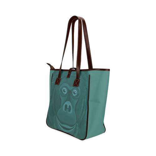 Forest Green Orangutan Classic Tote Bag (Model 1644)