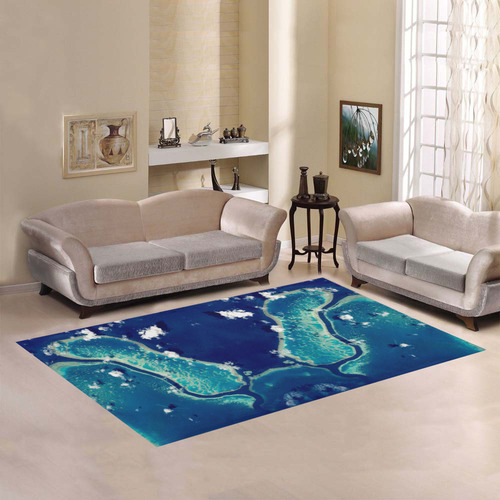NASA: Great Barrier Reef Coral Abstract Area Rug7'x5'