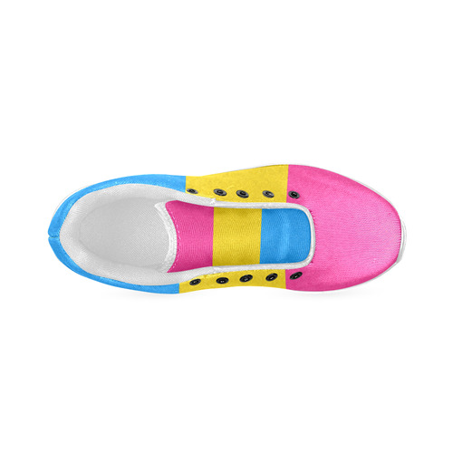 Pansexual Pride Flag Women’s Running Shoes (Model 020)