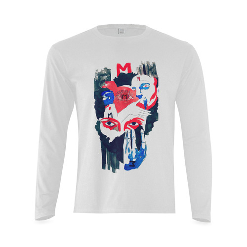 metropolis shirt m Sunny Men's T-shirt (long-sleeve) (Model T08)