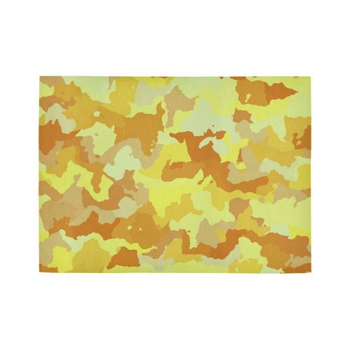 camouflage yellow Area Rug7'x5'