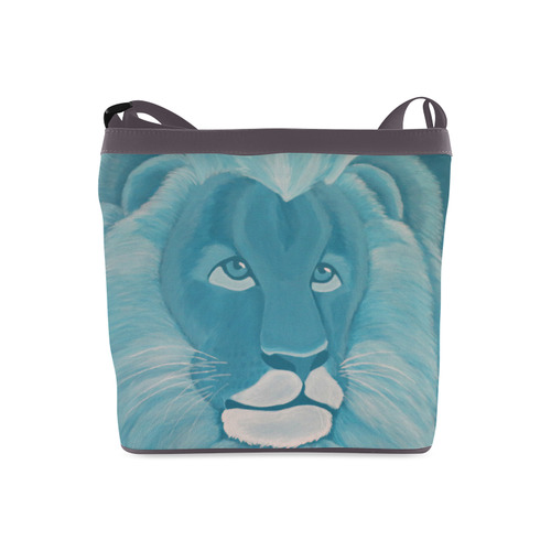 Turquoise Lion Crossbody Bags (Model 1613)