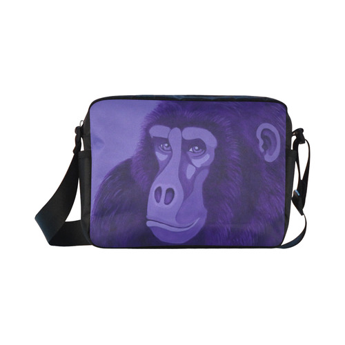 Violet Gorilla Classic Cross-body Nylon Bags (Model 1632)