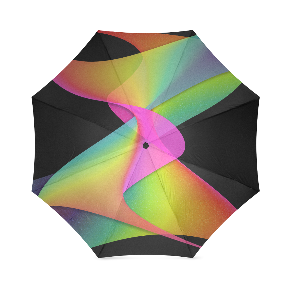 rainbow twist Foldable Umbrella (Model U01) ID D842116