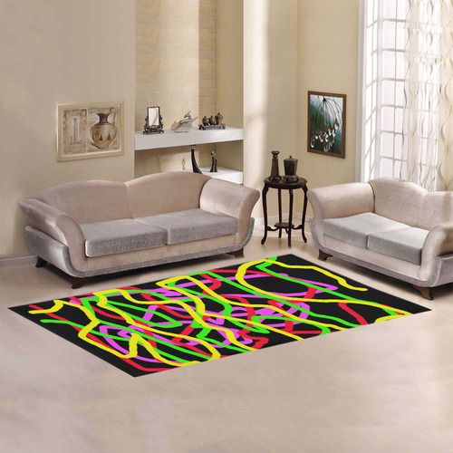 Pop Art Area Rug 7'x3'3''