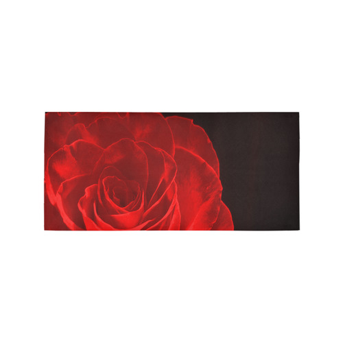 A Rose Red Area Rug 7'x3'3''