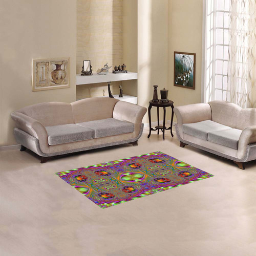 Swathed in Colors Fractal Abstract Area Rug 2'7"x 1'8‘’