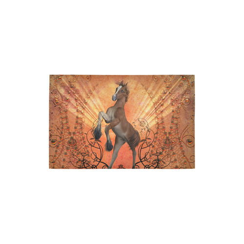Awesome, cute foal with floral elements Area Rug 2'7"x 1'8‘’