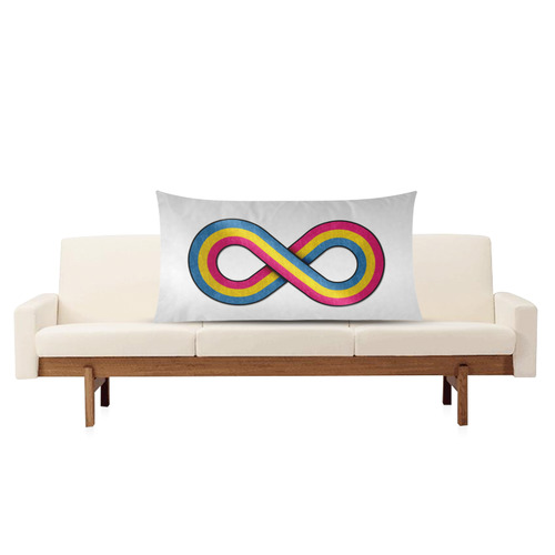 Pansexual Infinity Rectangle Pillow Case 20"x36"(Twin Sides)