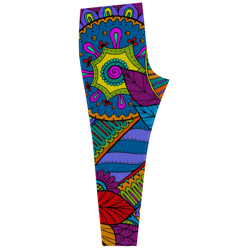 Pop Art PAISLEY Ornaments Pattern multicolored Cassandra Women's Leggings (Model L01)