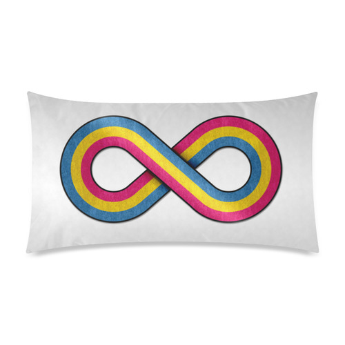Pansexual Infinity Rectangle Pillow Case 20"x36"(Twin Sides)