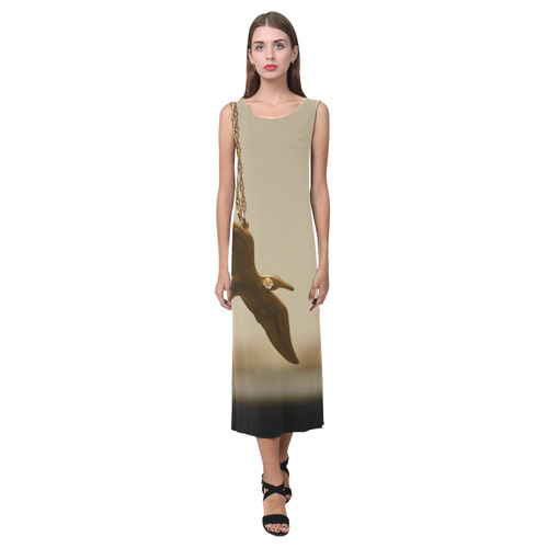 hope Phaedra Sleeveless Open Fork Long Dress (Model D08)