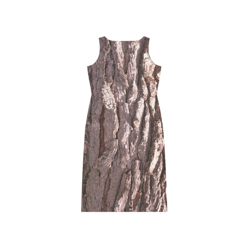 wood Phaedra Sleeveless Open Fork Long Dress (Model D08)