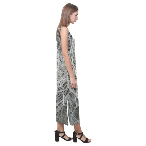 roots Phaedra Sleeveless Open Fork Long Dress (Model D08)
