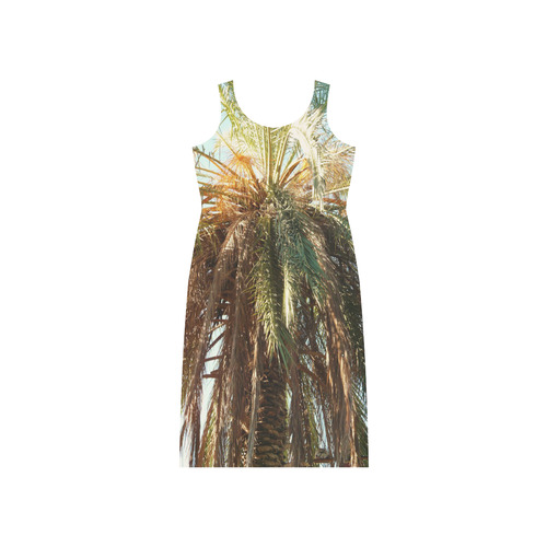 palm Phaedra Sleeveless Open Fork Long Dress (Model D08)