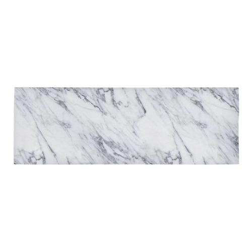 italian Marble,white,Trieste Area Rug 9'6''x3'3''