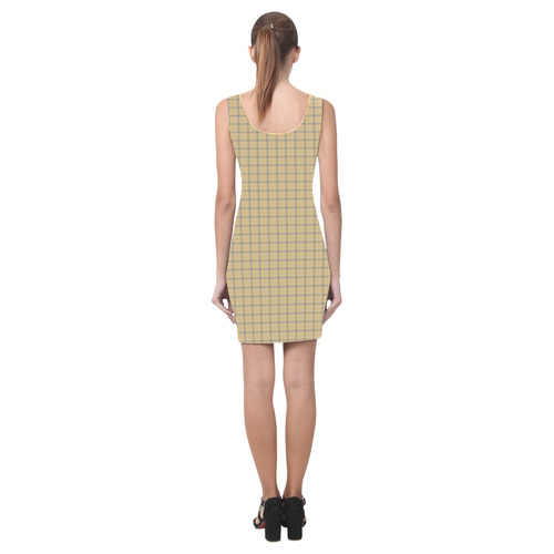 Nerd Geek Costume - Yellow Plaid Medea Vest Dress (Model D06)
