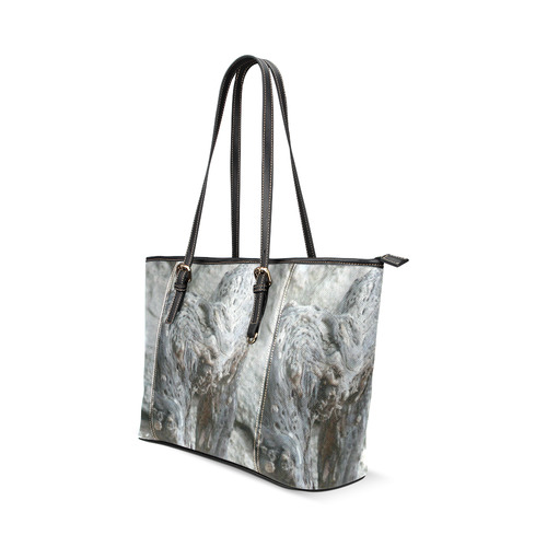 texture Leather Tote Bag/Large (Model 1640)