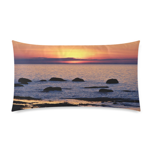 Summer's Glow Rectangle Pillow Case 20"x36"(Twin Sides)