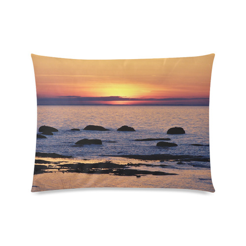 Summer's Glow Custom Zippered Pillow Case 20"x26"(Twin Sides)