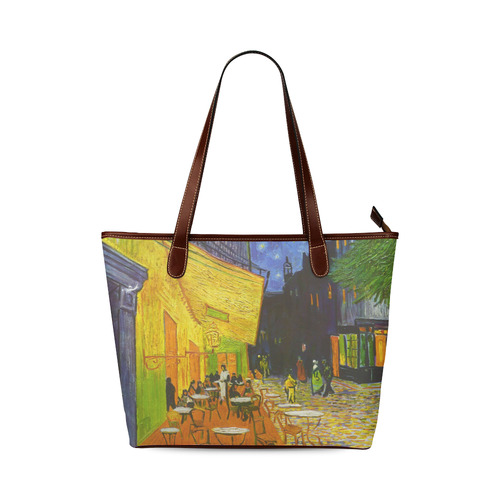 Van Gogh Cafe Terrace At Night Shoulder Tote Bag (Model 1646)