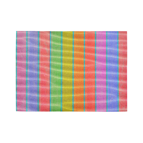 sandy stripes Area Rug7'x5'