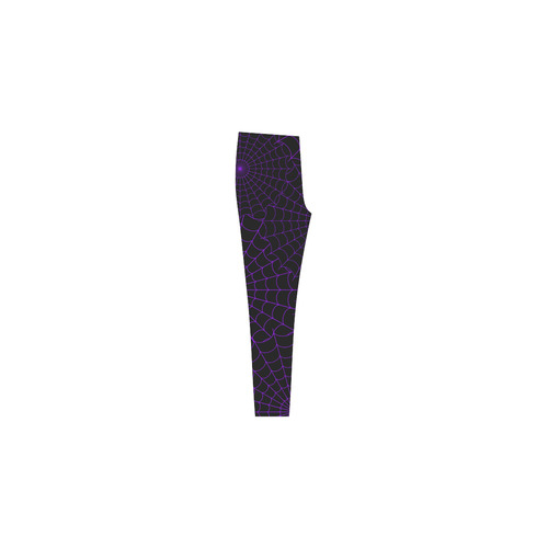 Halloween Spiderwebs - Purple Cassandra Women's Leggings (Model L01)