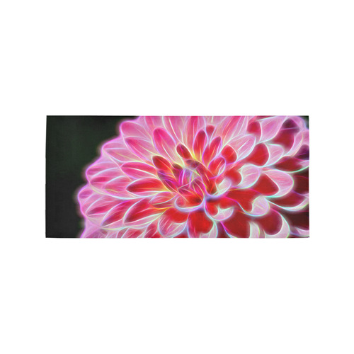 Pink Chrysanthemum Topaz Area Rug 7'x3'3''