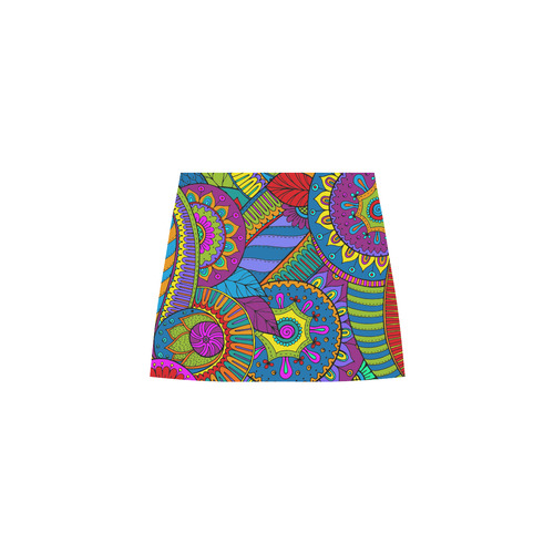 Pop Art PAISLEY Ornaments Pattern multicolored Eos Women's Sleeveless Dress (Model D01)