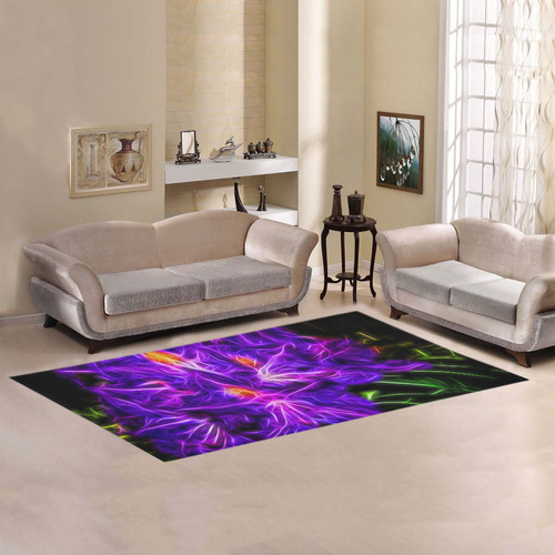 Rhododendron Topaz Area Rug 7'x3'3''
