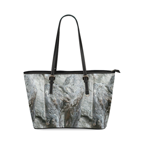 texture Leather Tote Bag/Large (Model 1640)