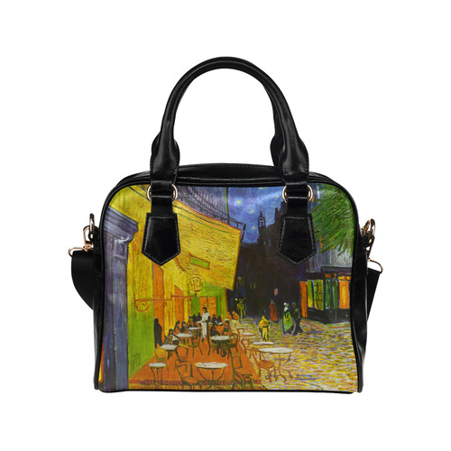 Van Gogh Cafe Terrace At Night Shoulder Handbag (Model 1634)