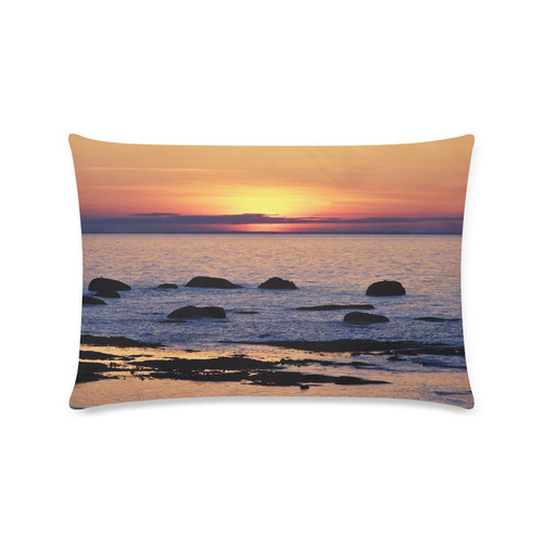 Summer's Glow Custom Rectangle Pillow Case 16"x24" (one side)