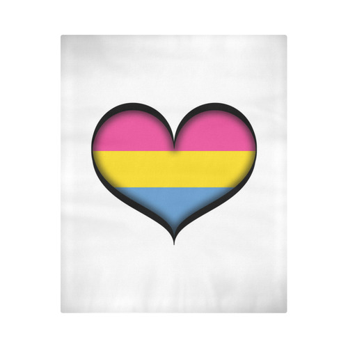 Pansexual Heart Duvet Cover 86"x70" ( All-over-print)