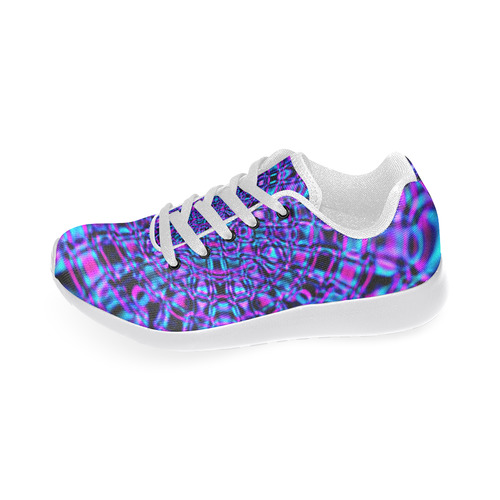 Fractal Gems Blue Sapphire Women’s Running Shoes (Model 020)