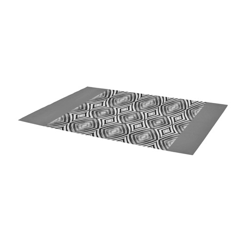 black and white diamond pattern Area Rug 9'6''x3'3''