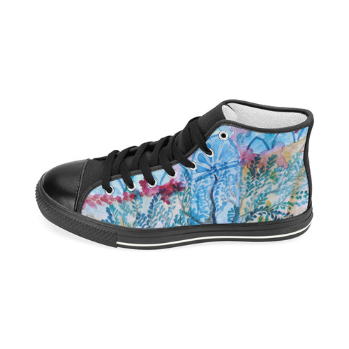 P1110455 Women's Classic High Top Canvas Shoes (Model 017)