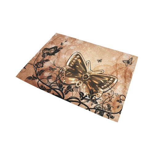 Wonderful butterflies and floral elements Area Rug7'x5'