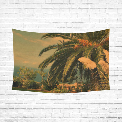 sunny Tenerife 2 Cotton Linen Wall Tapestry 90"x 60"